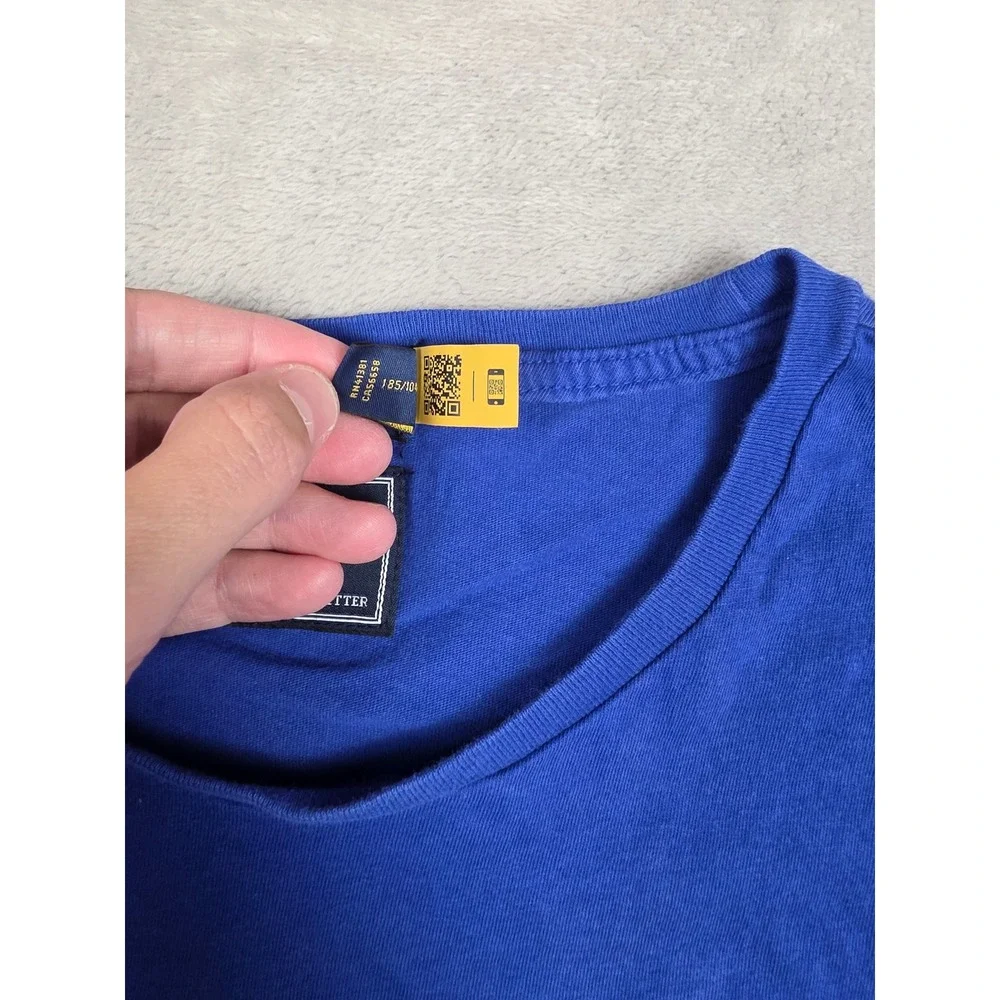Polo Ralph Lauren Pocket T-Shirt Mens XL Blue 2020 US Olympic Team Faded